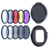 RUIGPRO para GoPro HERO9 Negro Profesional 52 mm 52 mm 10 en 1 UV + ND2 + ND4 + ND8 + Star 8+ + CPL + Amarillo / Rojo / Morado + 10X Filtro de lente de primer plano con anillo adaptador de filtro y tapa de lente