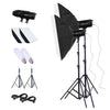 TRIOPO Oubao TTR300W 60x90cm Studio Softbox + Montaje en trípode + 2x Bombilla de luz Fotografía Iluminación Juego de piezas de remolque