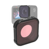 JSR KB Series Filtro de lentes de color de buceo para gopro hero10 negro / hero9 negro (rojo)