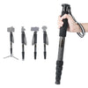 BEXIN P285-C Soporte para monopié de fibra de carbono para cámara DSLR portátil para viajes al aire libre (negro)