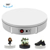 Pantalla giratoria giratoria giratoria giratoria eléctrica de 30 cm Soporte de disparo de video Turnable para fotografía, carga: 100 kg, tapón de EE. UU. (Blanco)