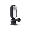 Cause de montaje de marco protector de plástico con adaptador de la base del trípode para Insta360 Go 2 (Negro)