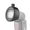 Adaptador de forma redonda de Godox S-R1 Flash Speedlite para GODOX TT685 / V860II / V350 / TT600 (Negro)