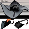 Manta mágica con bolsa de neopreno a prueba de golpes para lentes de cámara Canon / Nikon / Sony, tamaño: 25 x 25 cm