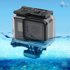 Carcasa protectora impermeable de 45 m + carcasa trasera de pantalla táctil para GoPro NEW HERO / HERO6 / 5, con montaje básico y tornillo de hebilla, sin necesidad de quitar la lente (transparente)