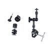 Fricción ajustable de 7 pulgadas Articulación del brazo mágico + clips de garras grandes (negro)