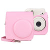 Retro Full Body PU Leather Case Camera Bag with Strap for FUJIFILM instax mini 7+ (Pink)