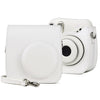 Retro Full Body PU Leather Case Camera Bag with Strap for FUJIFILM instax mini 7+ (White)