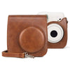 Retro Full Body PU Leather Case Camera Bag with Strap for FUJIFILM instax mini 7+ (Brown)