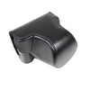 Cámara de cuero PU Bolsa de caja de cuerpo completo con correa para Fujifilm X-A7 / X-A20 (lente de 15-55 mm) (Negro)