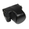 Cámara de cuerpo completo PU Bolsa de caja de cuero para Sony LCE-7C / ALPHA 7C / A7C 28-60mm / 40.5mm Lente (negro)