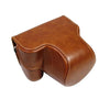 Cámara de cuerpo completo PU Bolsa de caja de cuero para Sony LCE-7C / ALPHA 7C / A7C 28-60mm / 40.5mm Lente (marrón)