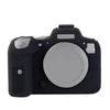 Para Canon EOS R6 Litchi Texture Soft Silicone Case (Negro)
