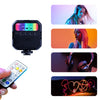 MJ88 Pocket 3000-7000K + RGB Color de belleza a todo color Luz de mano Luz de mano Ficha Luz LED con control remoto (Negro)