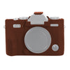 Para FUJIFILM X-T30 Estuche protector de silicona suave (café)
