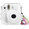 Carcasa protectora de cristal con correa para FUJIFILM instax mini 9 / mini 8+ / mini 8 (transparente)