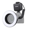 Anillo de la macro de Godox Ring72 48 LED Flash Light con 8 anillos de adaptador de tamaño diferente (Negro)