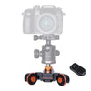 YELANGU L4X Rueda de cámara Dolly II Control deslizante de pista eléctrico Polea de video de 3 ruedas Carro rodante con control remoto para cámaras DSLR / DV domésticas, GoPro, teléfonos inteligentes, carga: 3 kg
