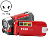 16x ZOOM DIGITAL HD 16 millones Pixel Home Travel DV Cámara DV, enchufe de AU (rojo)