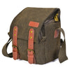 Caden N1 simple retro multifuncional lienzo impermeable cámara digital fotografía bolsa (café)