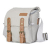 CADEN N1 simple retro multifuncional lienzo impermeable cámara digital fotografía bolsa (Beige White)