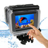 Para GoPro New Hero / Hero6 / 5 Pantalla táctil Caja protectora a prueba de agua 45M con hebilla Montaje y tornillo básico, sin necesidad de eliminar la lente