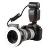 TRIOPO TR-15EX Macro anillo TTL Flash Luz con 6 anillos de adaptador de tamaño diferente para Canon E-TTL (negro)