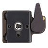 Adaptador de abrazadera de liberación rápida de aleación de aluminio DBC-1 más apto con placa de liberación rápida 200PL-14 para trípode de cámara