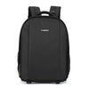 Caden multifuncional Hombro SLR cámara lente bolsa fotografía mochila (negro)