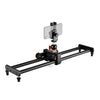 Yelangu L60E 60cm Slide Rail Track + L4 Video de 3 ruedas Dolly con sujeción de teléfono y cabezal