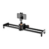 Yelangu L60E 60cm Slide Rail Track + L4 Video de 3 ruedas Dolly con sujeción de teléfono y cabezal