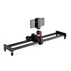 Yelangu L60E 60cm Slide Rail Track + L4 Video de 3 ruedas Dolly con sujeción de teléfono y cabezal