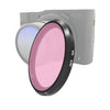 Filtro de Lente de Color JSR para Panasonic LUMIX LX10 (Rosa)