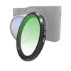 Filtro de lente de color degradado JSR para Panasonic LUMIX LX10 (verde degradado)
