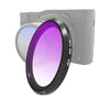 Filtro de lente de color degradado JSR para Panasonic LUMIX LX10 (Morado degradado)