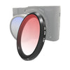 Filtro de lente de color degradado JSR para Panasonic LUMIX LX10 (Rojo degradado)