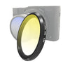 Filtro de lente de color degradado JSR para Panasonic LUMIX LX10 (Amarillo degradado)