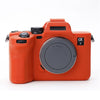 Caso protector de silicona suave para Sony A7 IV (naranja)