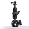 Versión extendida 360 Rotación Acción ajustable Cámara de la cámara Bike Motorcycle Suppilader (negro)