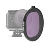 Filtro de lente JSR Round Carcasa ND8 para GoPro HERO8 Negro