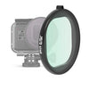 Filtro de lente de efecto estrella con carcasa redonda JSR para GoPro HERO8 Black