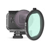 Filtro de lente macro de carcasa redonda JSR 16X para GoPro HERO8 negro