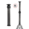 Bexin P332C 237 mm-396 mm Extensión de extensión de la columna de fibra de carbono Center Extender (negro)