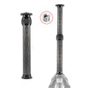 Bexin P292C 236 mm-396 mm Extensión de extensión de la columna de fibra de carbono Center Extender (negro)