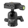 BEIXIN QB-30 Cabezal de bola de metal panorámico de rotación de 360 grados con placa de liberación rápida