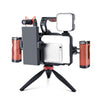 YELANGU LW-B01A01 Vlogging Live Broadcast LED Selfie Light Mic Smartphone Video Rig Handles Kits estabilizadores