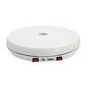 Tocadiscos giratorio eléctrico con luz LED de 25 cm (blanco)