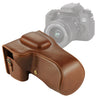 Estuche de cuero PU para cámara de cuerpo completo para Canon EOS 760D / 750D (lente de 18-135 mm) (café)