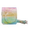 Bolso protector de la caja de la cámara del cuero de la PU del patrón de la pintura al óleo del arco iris para la cámara FUJIFILM Instax Mini70