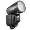 Luz de flash de cámara de cabeza redonda de iones de litio Godox V1Pro TTL (negro)